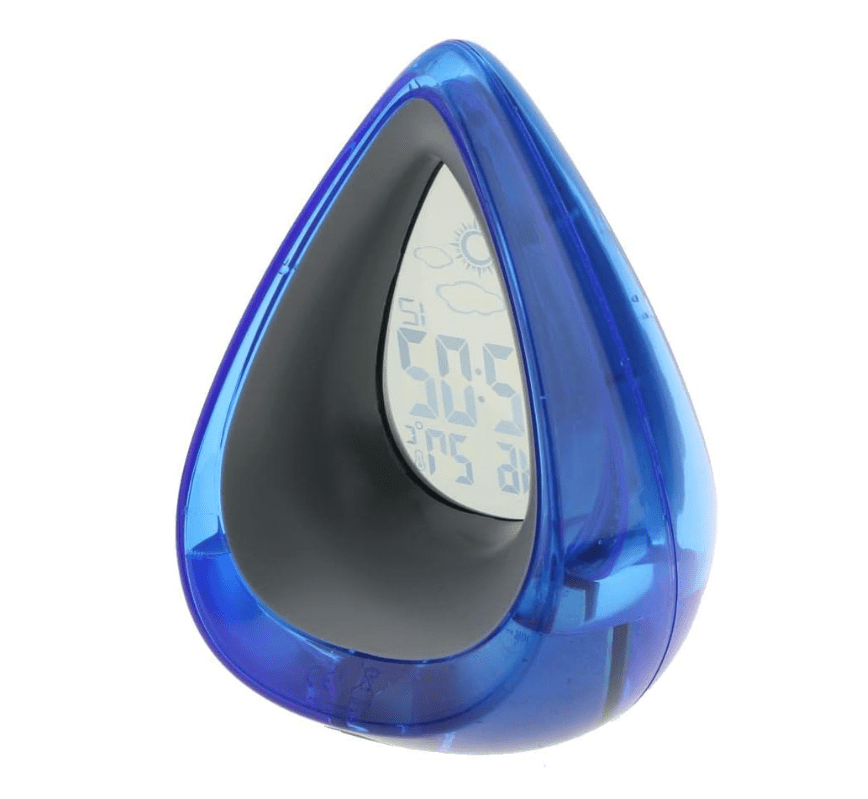Drop Shaped Digital Alarm Clock side view