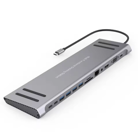 USB-C docking station side angle