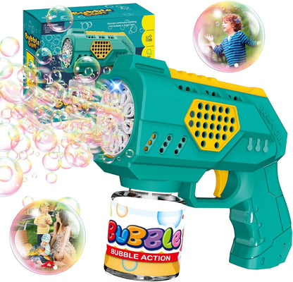 Automatic Bubble Maker Gun in use