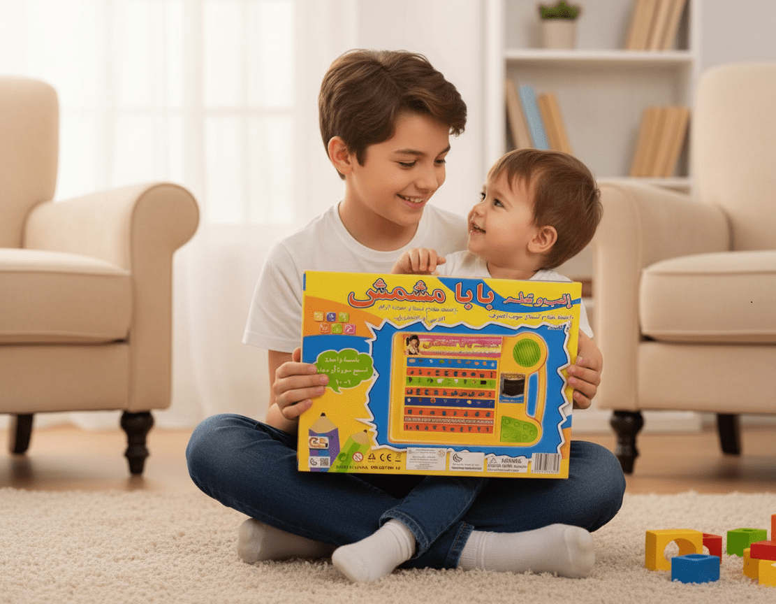 Baba Mshmsh Arabic Learning Tablet interactive buttons