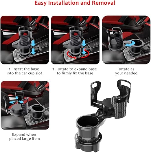 Car drink expander holding two cups