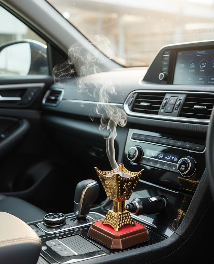 Electric car bakhoor incense burner – front view
