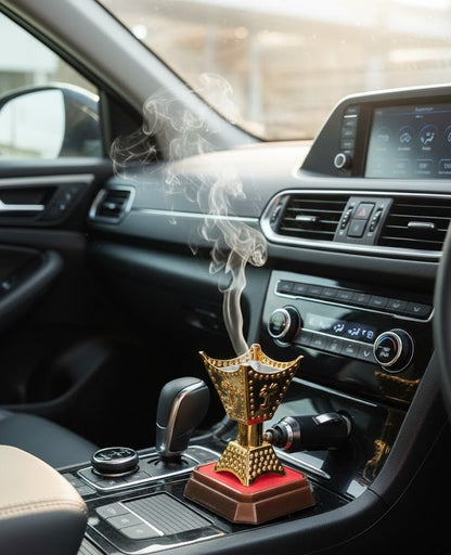 Electric car bakhoor incense burner – front view