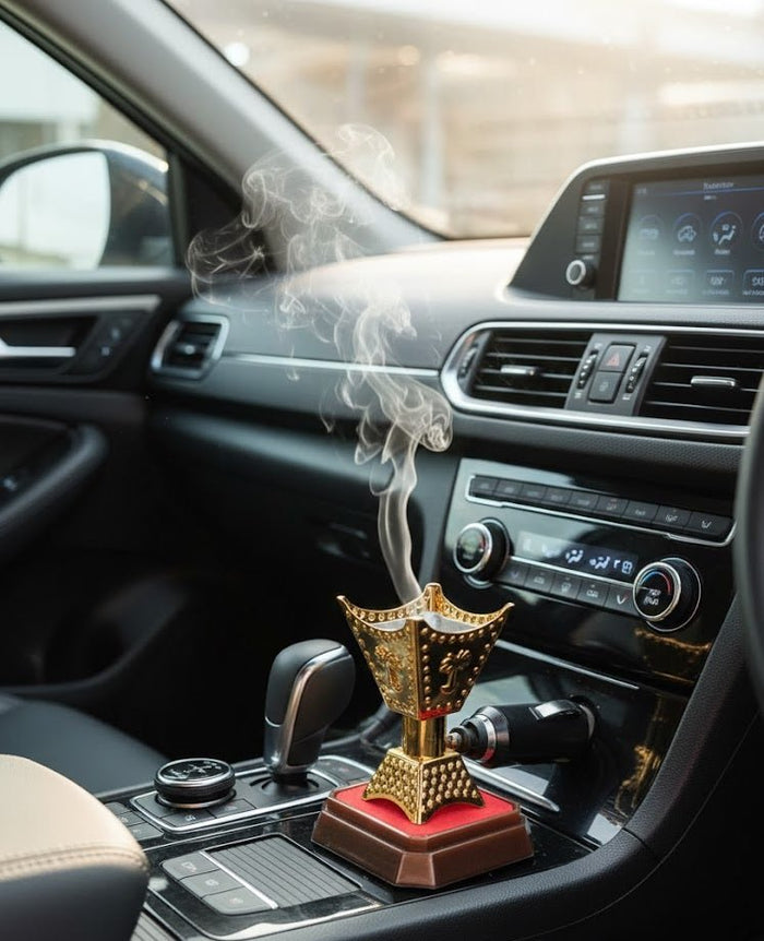 Electric car bakhoor incense burner – front view