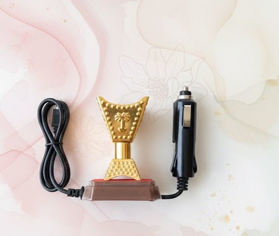 Car electric incense burner with power cable and plug