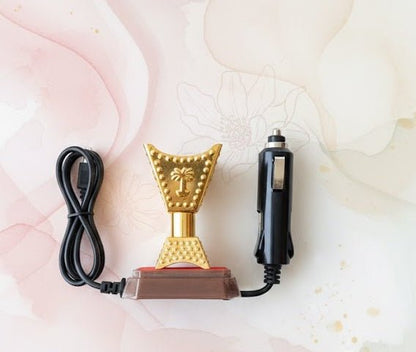 Car electric incense burner with power cable and plug