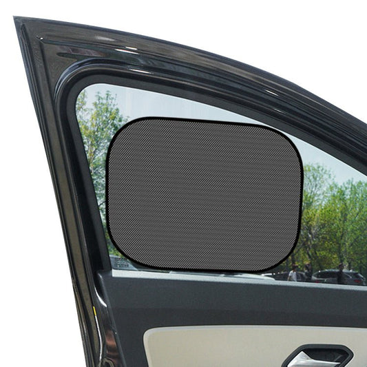 Car sunshade covering front windshield