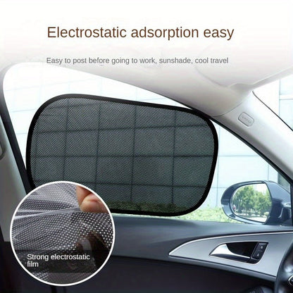 Car sunshade installed view