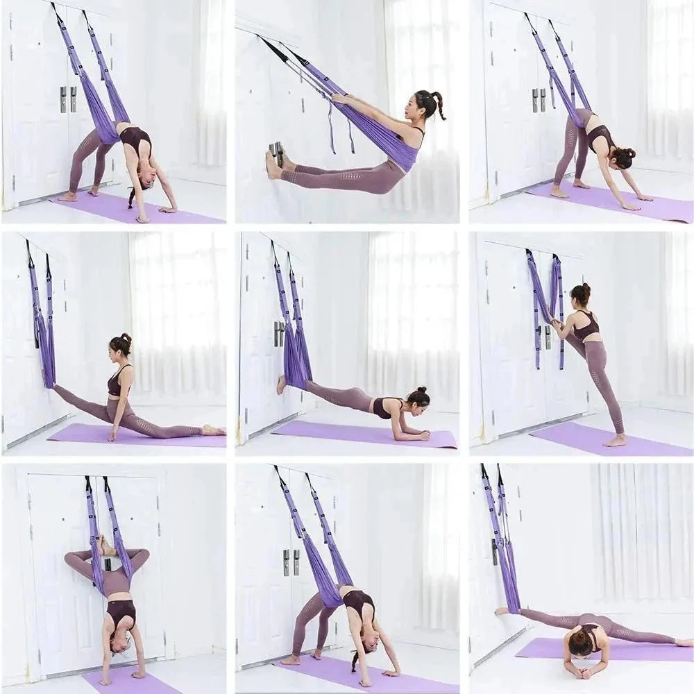 Door Yoga Hammock mounted on door frame