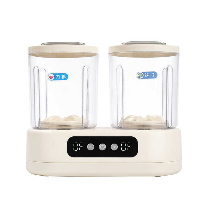 Double-Bucket Mini Washing Machine in use
