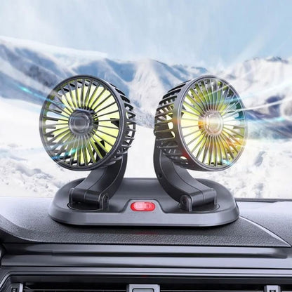 Double headed vehicle fan color options