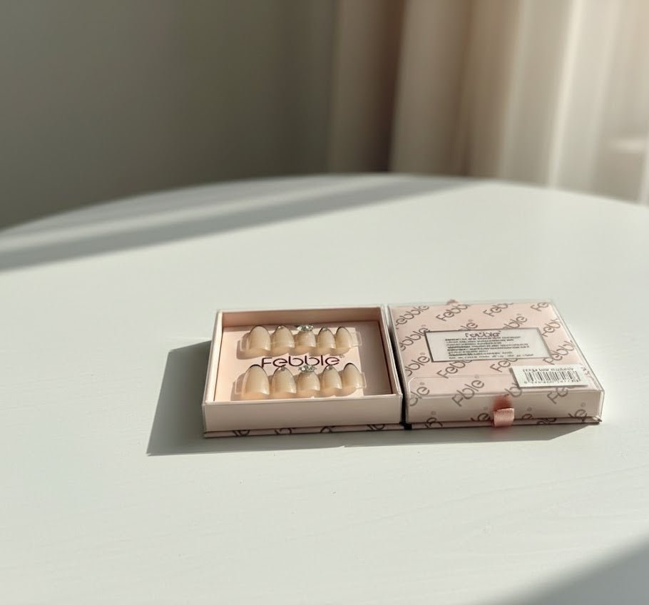 Febble Press-On Nails worn on hand