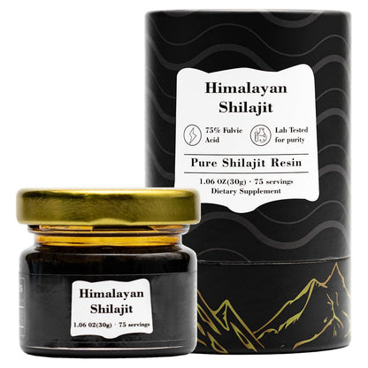Himalayan Shilajit supplement container