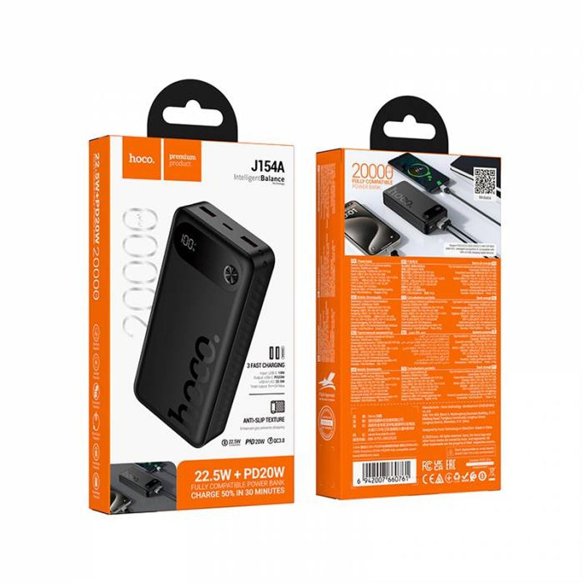 Hoco Power Bank LED display close-up