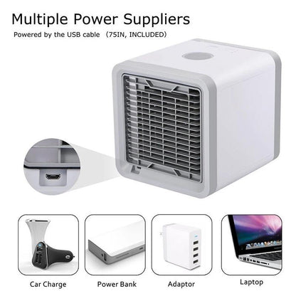 Desktop air cooler top control button