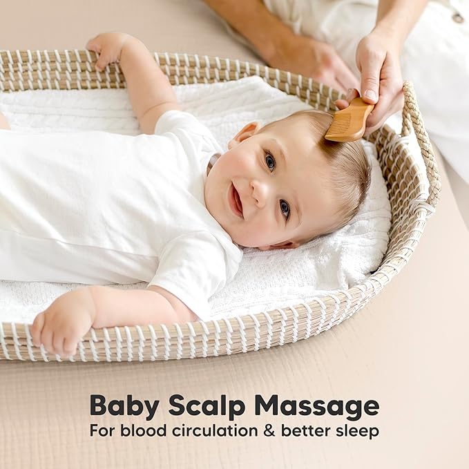 Kidilo Baby Brush and Comb Set in use