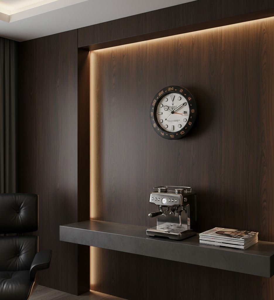 Luxury MasterTime Wall Clock in White