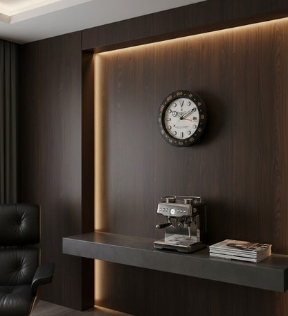 Luxury MasterTime Wall Clock in White