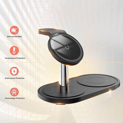 Multifunctional wireless charger in black