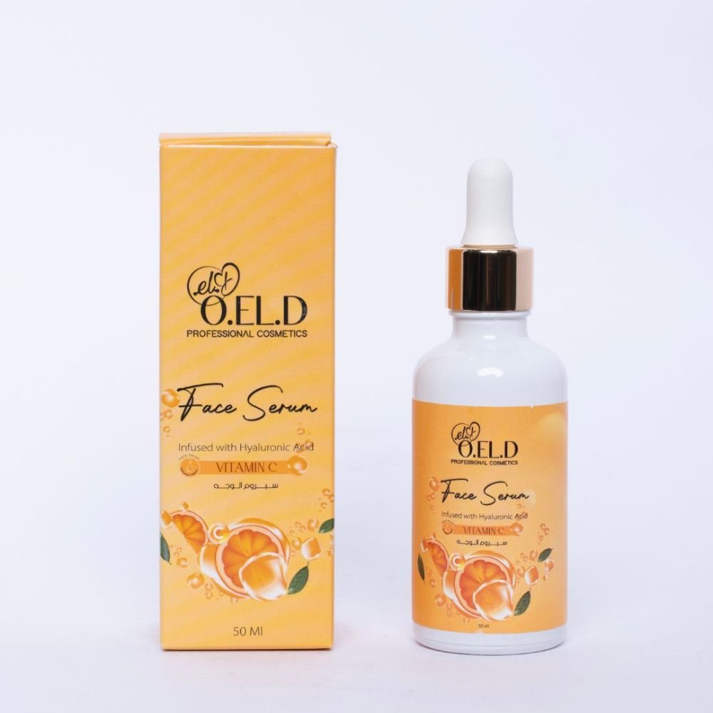 O.E.L.D Vitamin C Face Serum being applied