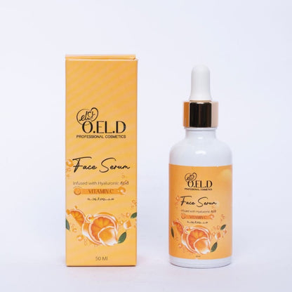 O.E.L.D Vitamin C Face Serum being applied