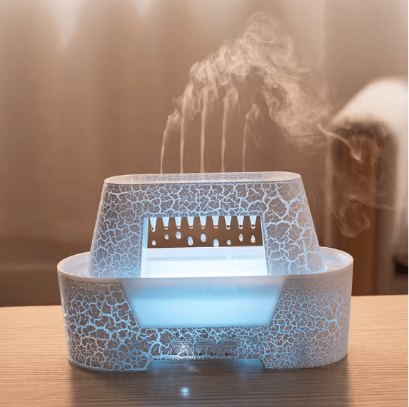 Raindrop Aroma Humidifier on desk