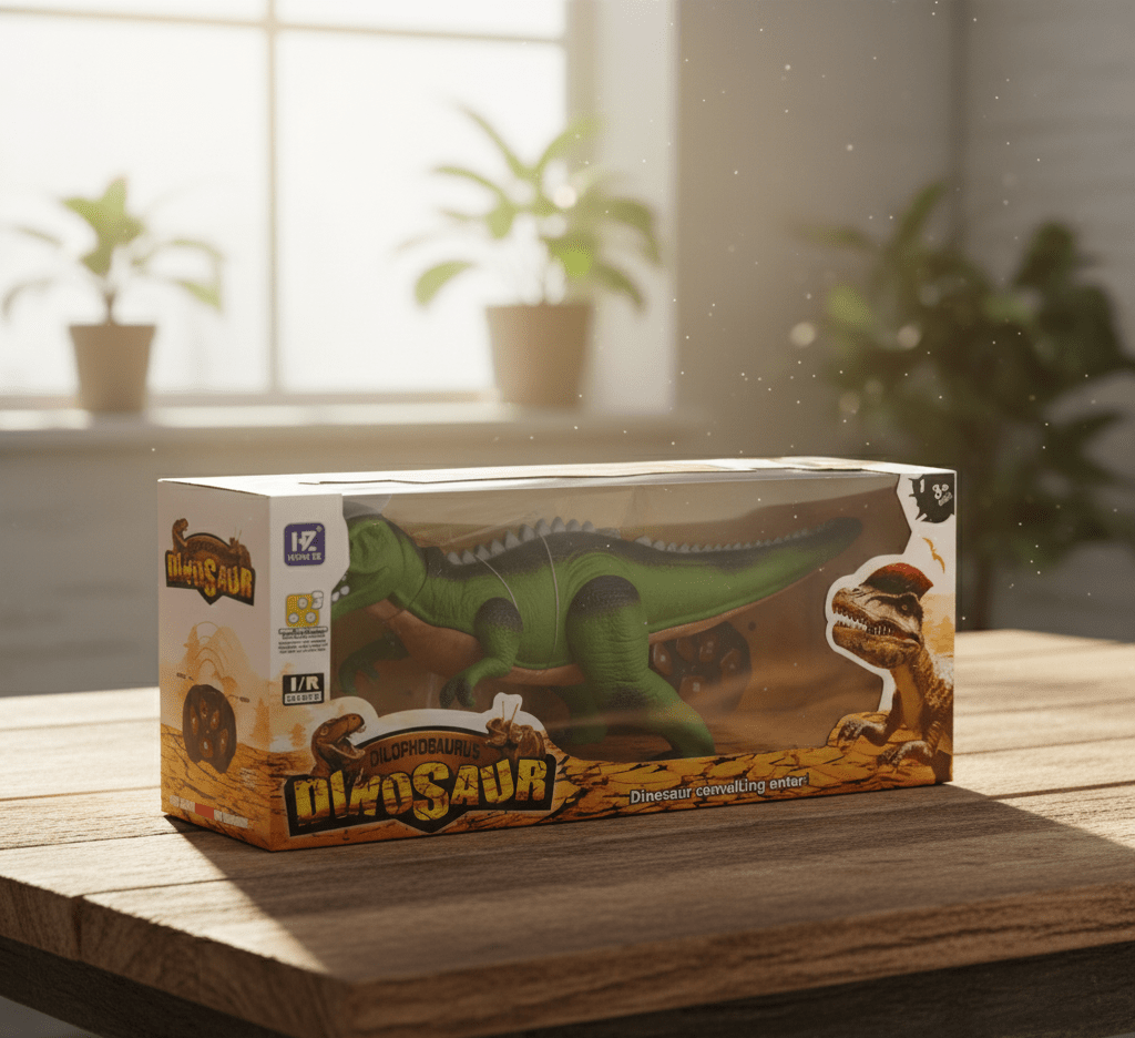 Remote-Control Dilophosaurus Dinosaur Toy walking