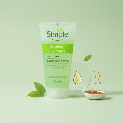 Simple Refreshing Facial Wash bottle