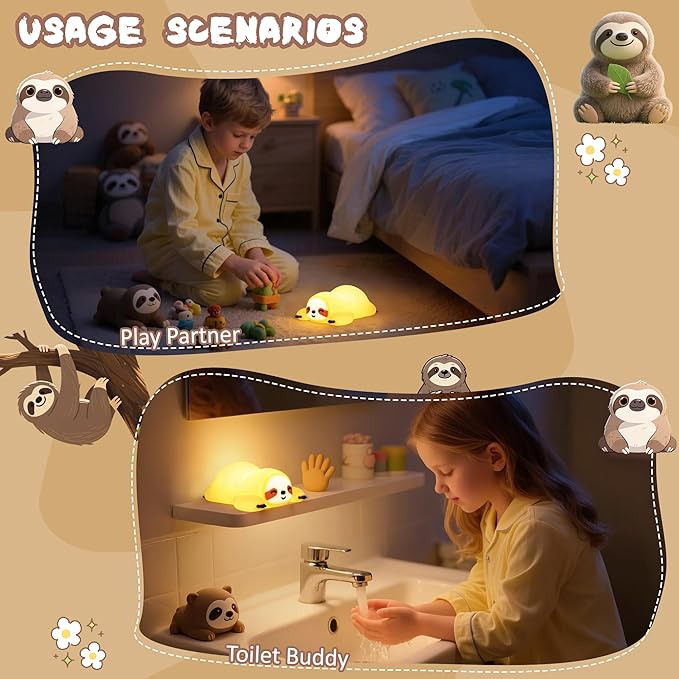 Soft LED Bedside Lamp close-up