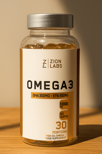 Zion Labs Omega-3 Fish Oil bottle